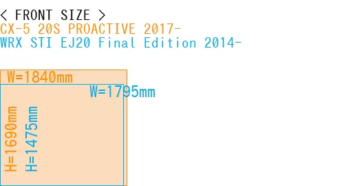 #CX-5 20S PROACTIVE 2017- + WRX STI EJ20 Final Edition 2014-